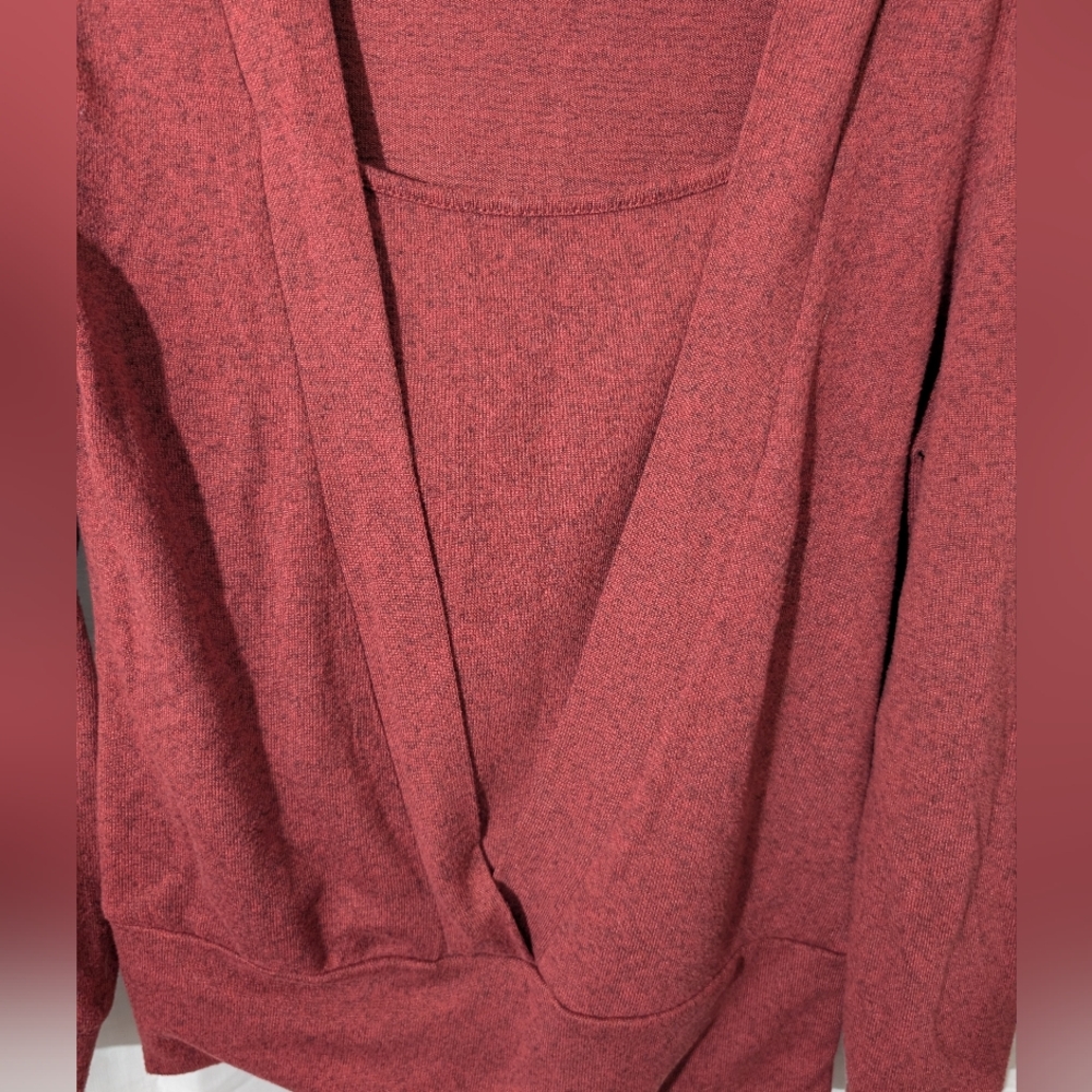 SHEIN Red V-Neck Sweater - Picture 2 of 5